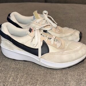 Nike Cream and Black Sneakers